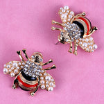 Bee Pearl Earrings